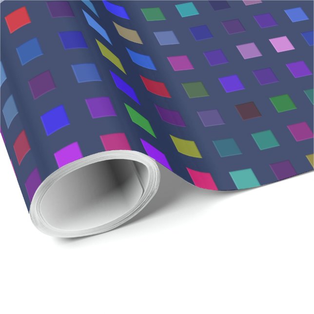Decorative Geometric Tiles Mosaic Pattern #7 Wrapping Paper (Roll Corner)