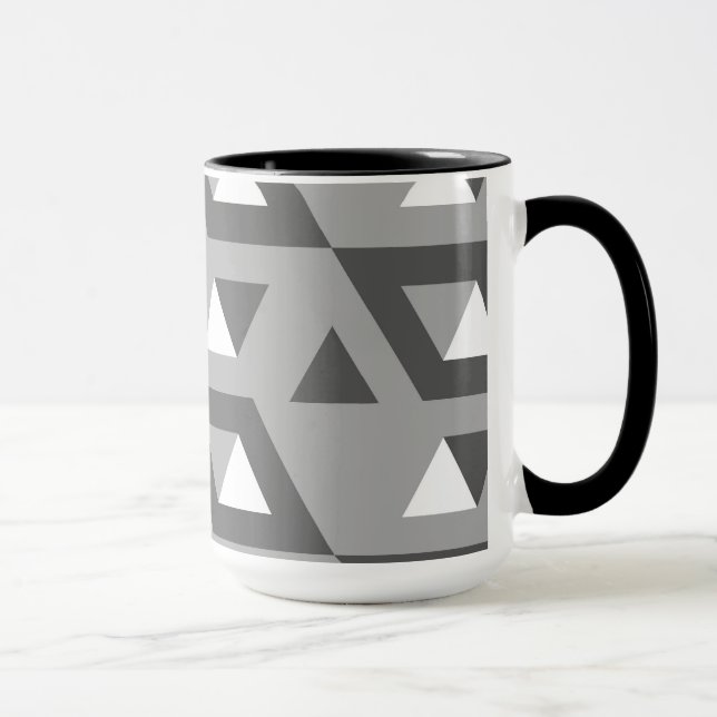 Decorative Geometric Tiles Mosaic Pattern #8 Mug (Right)