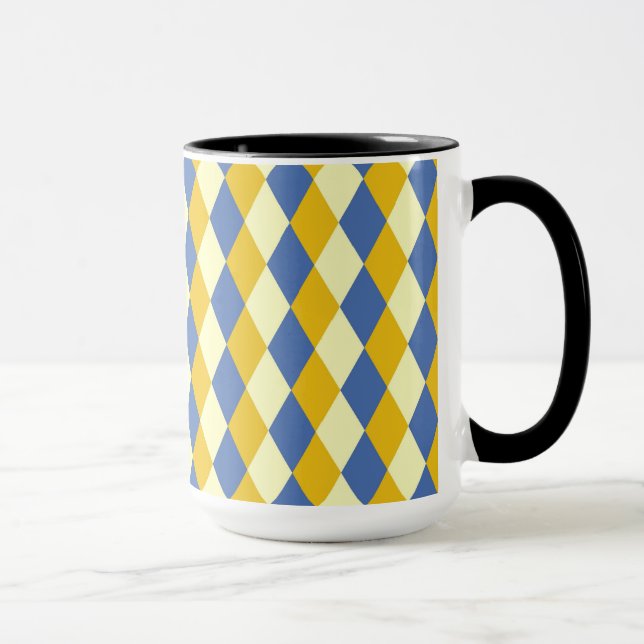 Decorative Geometric Tiles Mosaic Pattern Mug (Right)