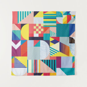Decorative Geometric: Vintage Abstract Pattern. Tapestry