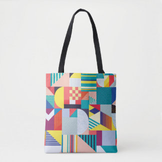 Decorative Geometric: Vintage Abstract Pattern. Tote Bag