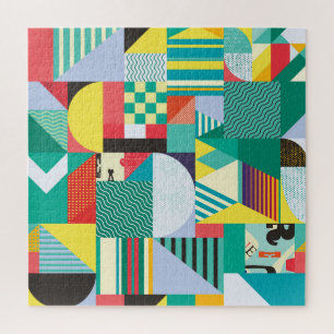 Decorative Geometric: Vintage Pattern Elements Jigsaw Puzzle