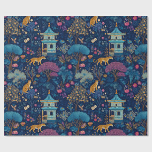 Decorative Gift Wrap Paper Chinoiserie Animals