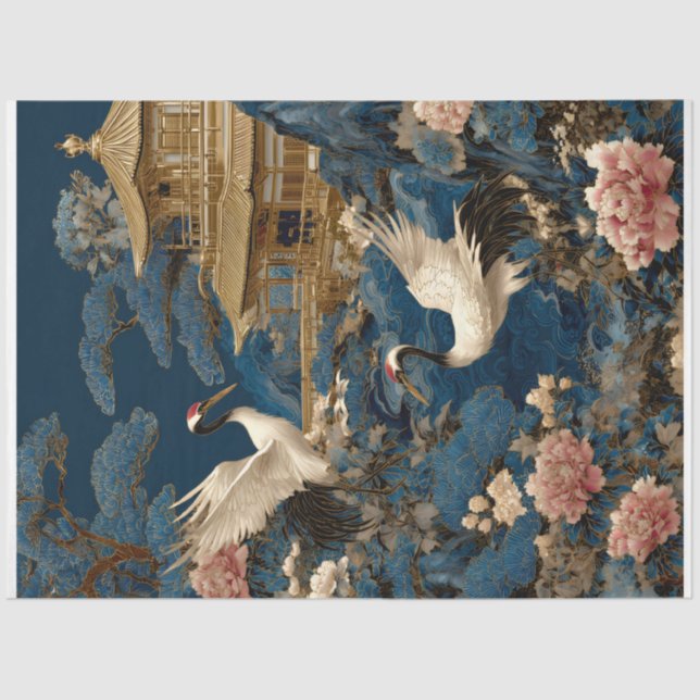 Decorative Gift Wrap Tissue Paper Hummingbird  (Front)