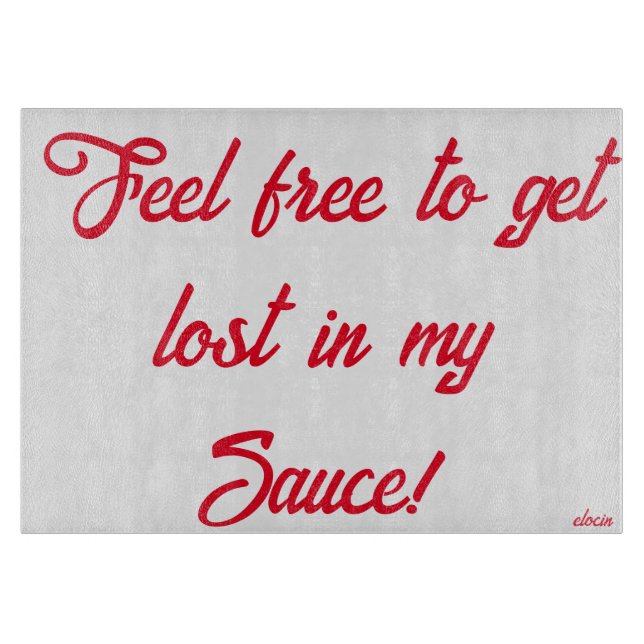 Decorative Glass Cutting Board 11"x8" (Front)