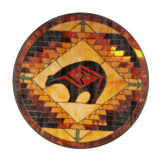 Decorative Glass Cutting Board 12"