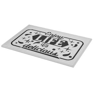 Decorative Glass Cutting Board 15"x11"