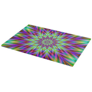 Decorative Glass Cutting Board  Thistle Star