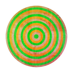 Decorative Glass Cutting Board with Circle Design