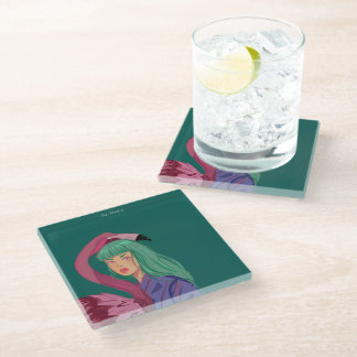 Decorative glass pouches coaster
