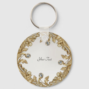 Decorative Gold Keychain