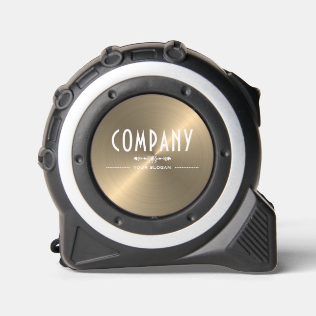 Decorative Gold Metal Effect Company Name 1 (Front)