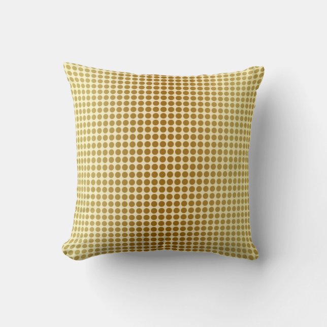 Decorative Gold Polka Dots Cushion (Front)