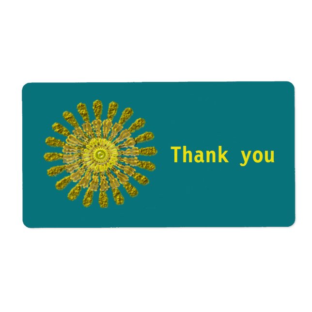 Decorative golden sun symbol (Front)