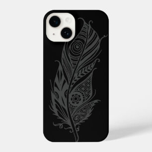 Decorative Graphic Art Bird  Feather iPhone 14 Case