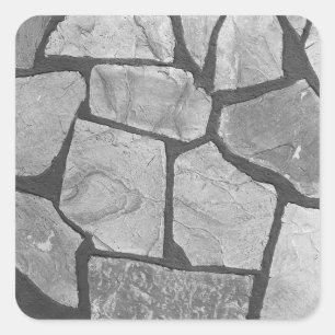 Decorative Grey Stone Paving Look Square Sticker
