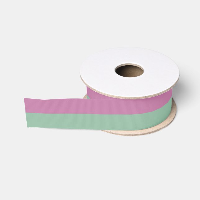  Decorative Half And Half  Grosgrain Ribbon (Spool)