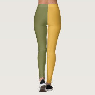 Decorative Half And Half Leggings