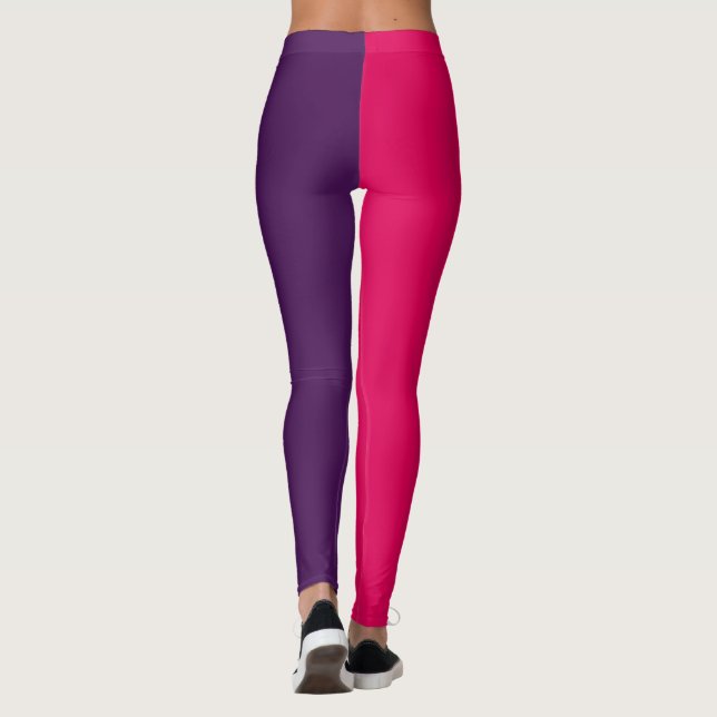  Decorative Half And Half  Leggings (Back)