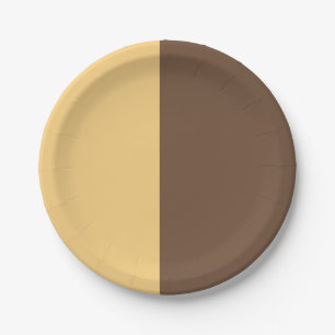 Decorative Half And Half Paper Plate