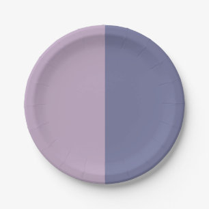 Decorative Half And Half Paper Plate