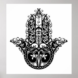 Decorative Hamsa Design 2 Poster