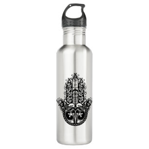 Decorative Hamsa Design 710 Ml Water Bottle