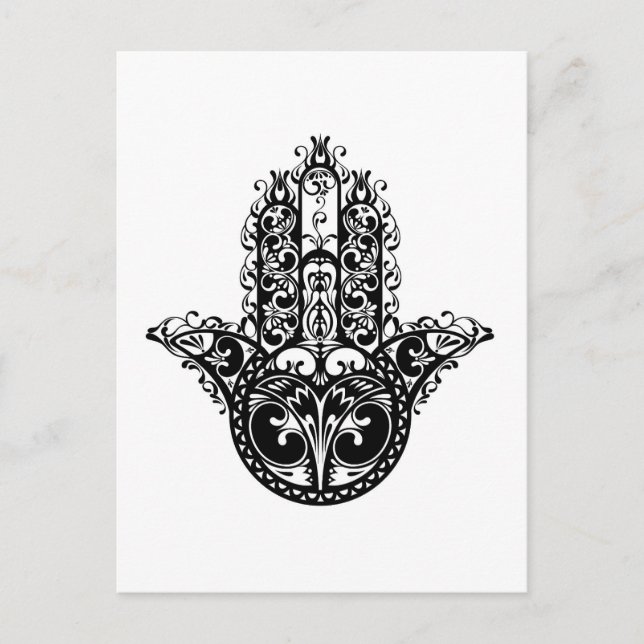 Decorative Hamsa Design Postcard (Front)