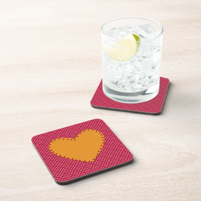 Decorative Heart Coaster (Right Side)