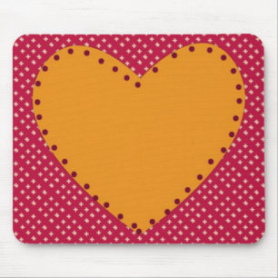Decorative Heart Mouse Pad