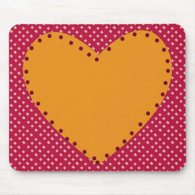 Decorative Heart Mouse Pad (Front)