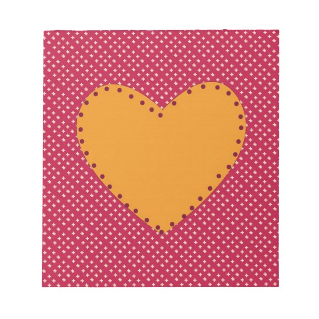 Decorative Heart Notepad (Front)