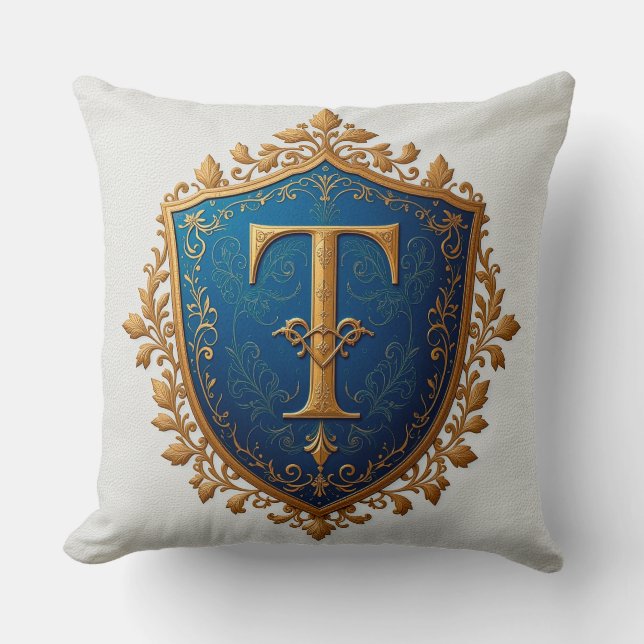 Decorative Heraldic Shield Cushion (Front)