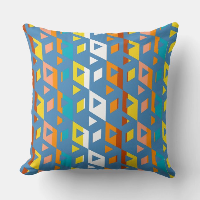 Decorative Hexagons Mosaic Pattern #5 Cushion (Front)