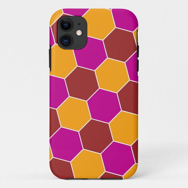 Decorative Hexagons Mosaic Pattern #8 Case-Mate iPhone Case (Back)