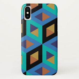 Decorative Hexagons Mosaic Pattern iPhone X Case