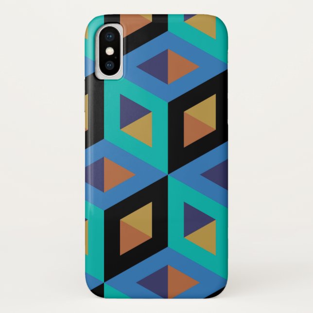 Decorative Hexagons Mosaic Pattern Case-Mate iPhone Case (Back)