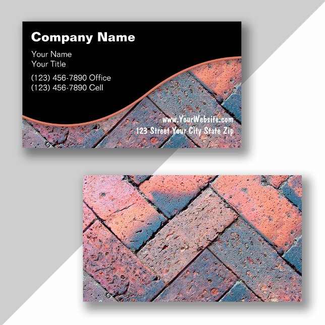 Decorative Home Brick Paving Business Card (Creator Uploaded)