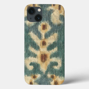 Decorative Ikat Fabric Design by Chariklia Zarris iPhone 13 Case