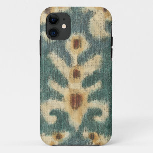 Decorative Ikat Fabric Design by Chariklia Zarris iPhone 11 Case