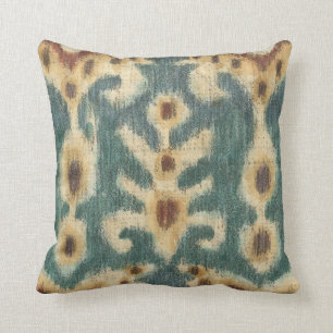 Decorative Ikat Fabric Design by Chariklia Zarris Cushion