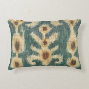 Decorative Ikat Fabric Design by Chariklia Zarris Cushion
