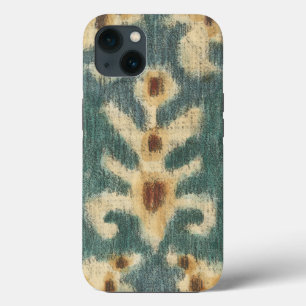 Decorative Ikat Fabric Design by Chariklia Zarris iPhone 13 Case