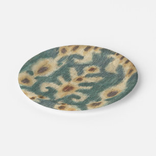 Decorative Ikat Fabric Design by Chariklia Zarris Paper Plate