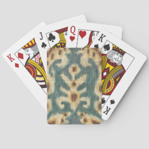 Decorative Ikat Fabric Design by Chariklia Zarris Playing Cards