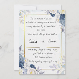 Decorative invitation with love