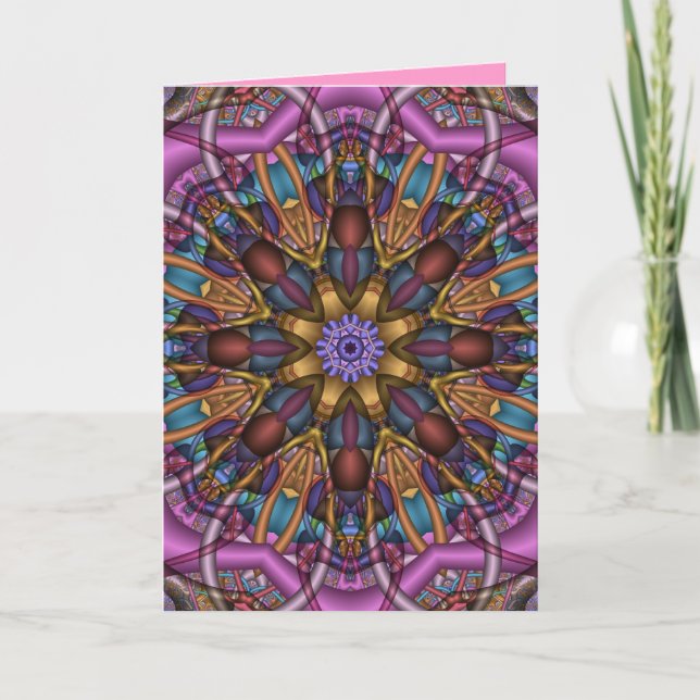 Decorative Kaleidoscope Thank You card (Front)