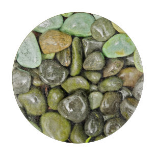 Decorative landscaping rocks cutting board