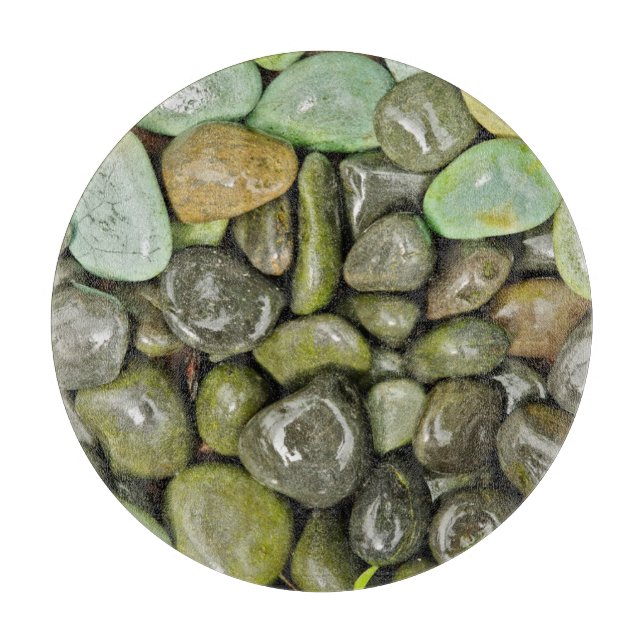 Decorative landscaping rocks cutting board (Front)