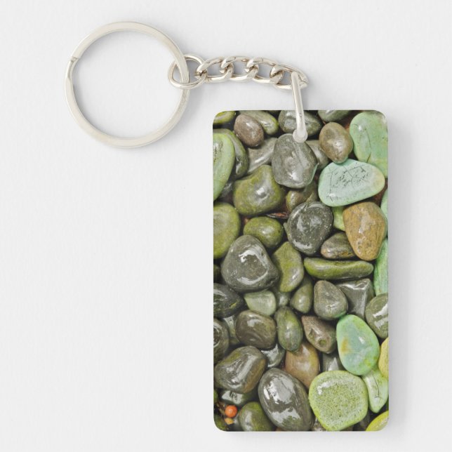 Decorative landscaping rocks key ring (Front)